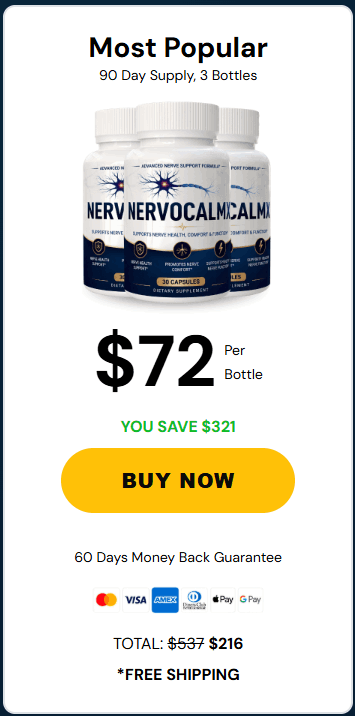 Buy NervoCalmX 3 Bottle